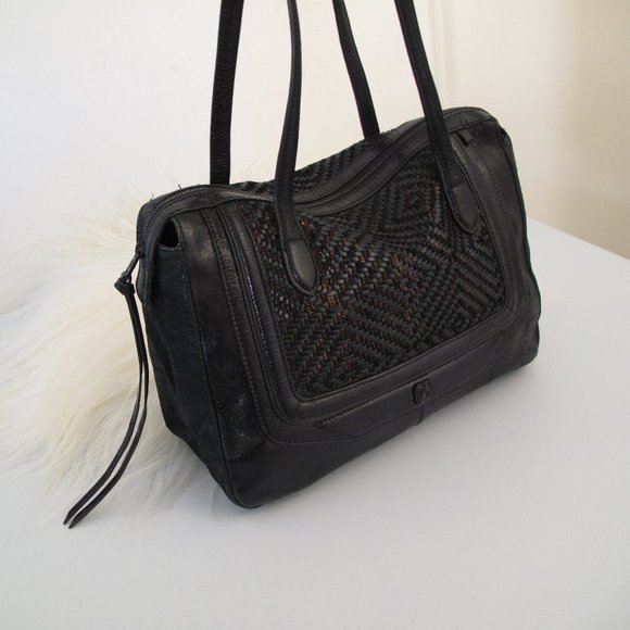 ELLIOT LUCA Woven Metallic Leather Shoulder Bag - Picture 3 of 16
